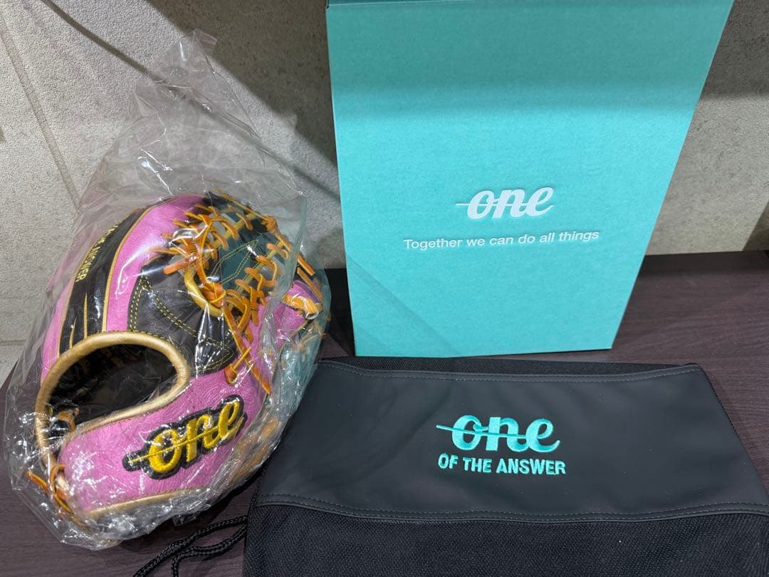 ワンオブジアンサー 硬式外野手用 ソフトバンク 柳田選手モデル 母の日限定グラブ one of the answer / ワンオブジアンサー 硬式外野手用 柳田モデル