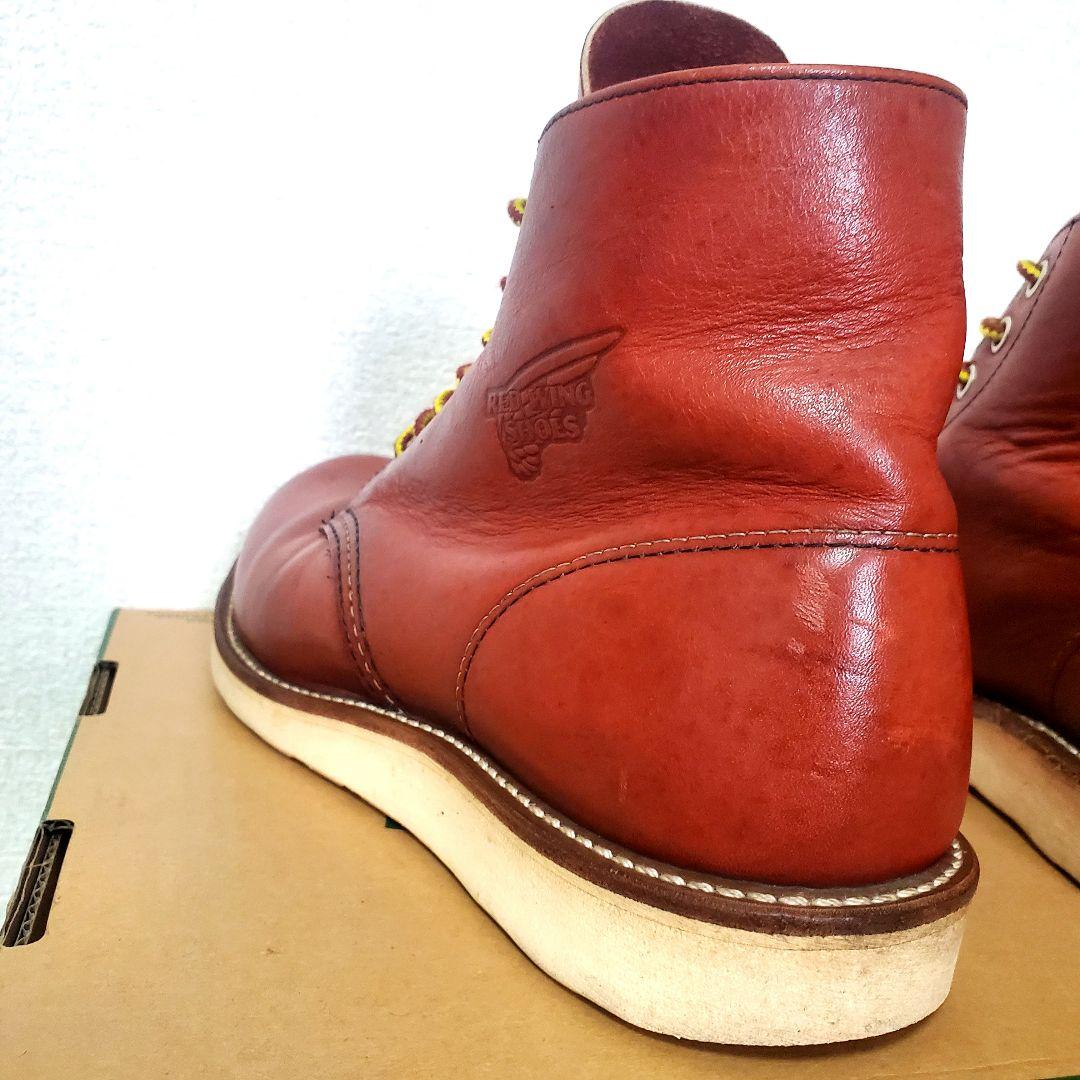 RED WING 8166 サイド羽刻印 8.5D 10年製 赤茶 プレーントゥ
