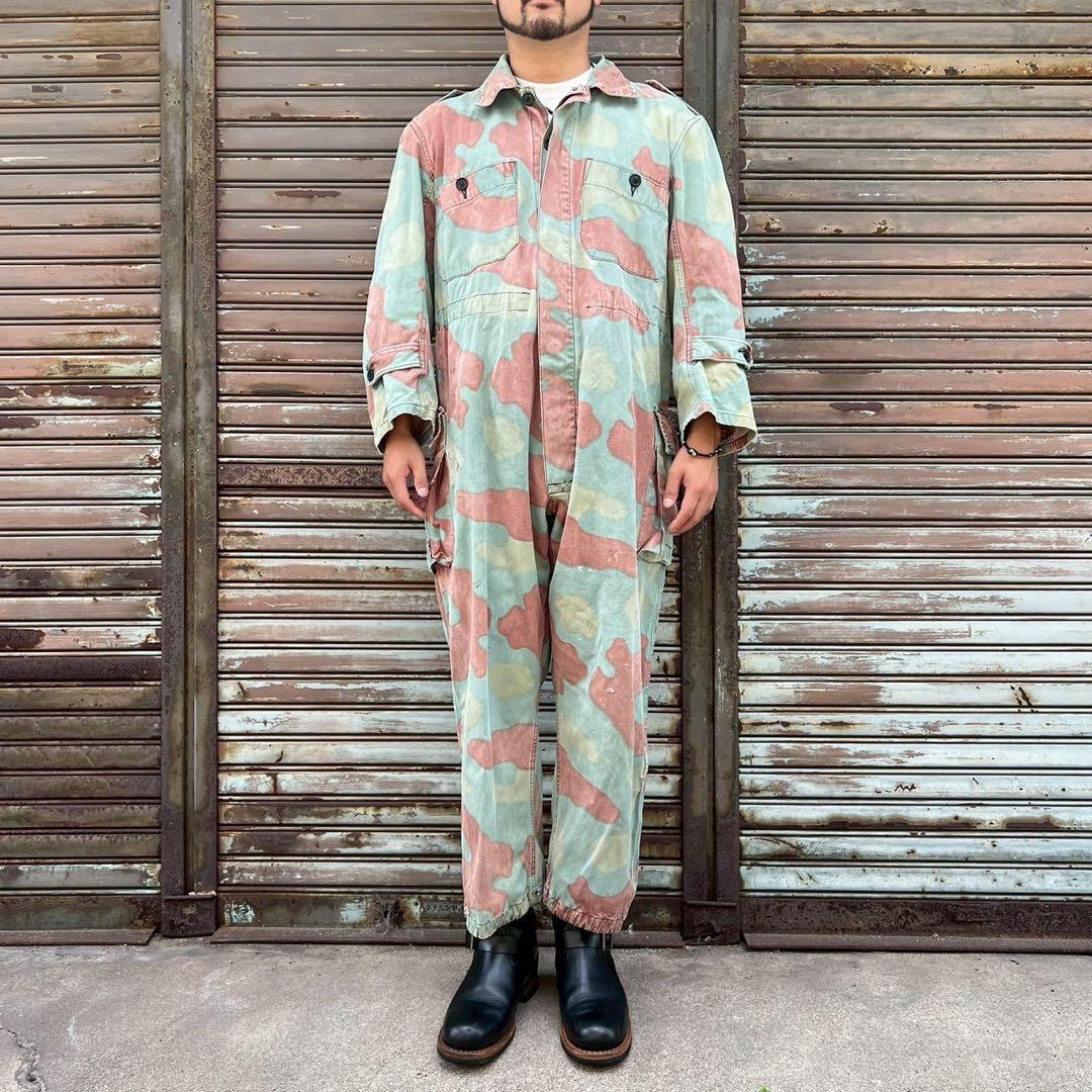 70s イタリア軍 実物 サンマルコカモ 迷彩 海兵隊 ジャンプスーツ