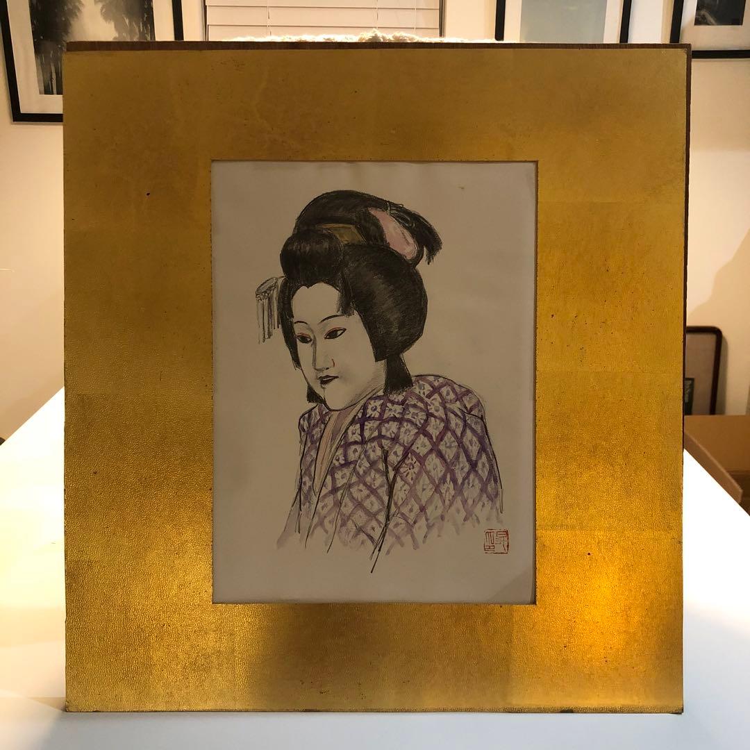 絵／絵画／歌舞伎絵／長谷川昇(はせがわのぼる)の一枚 - メルカリ