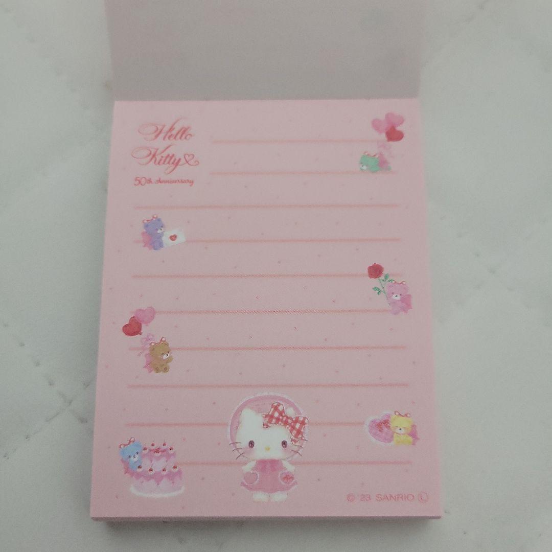 サンリオ ハローキティ 50周年 A6リングノート ミニメモ帳 セット