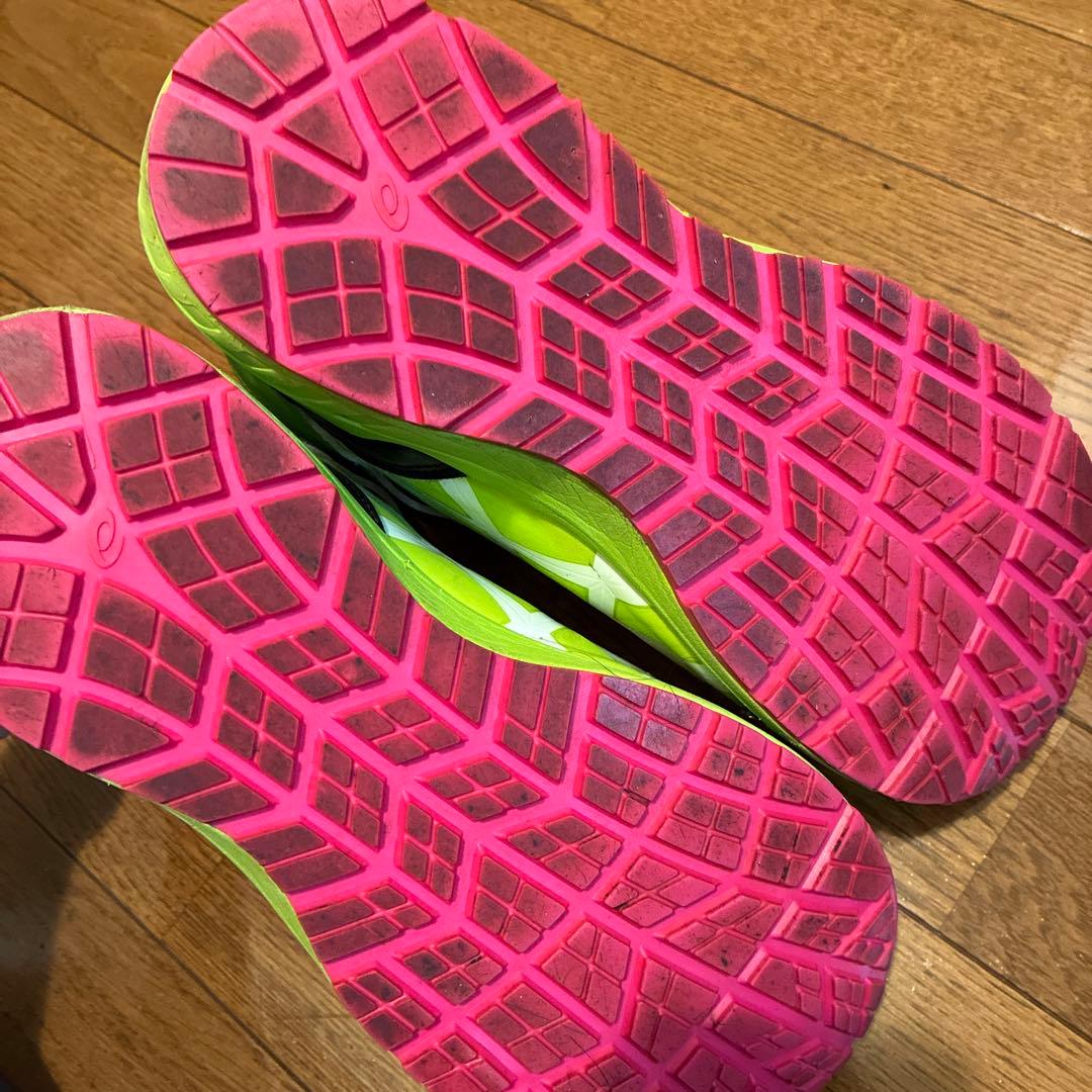 アシックス■安全靴■ネオンライム■25.5cm■限定カラー■廃盤品