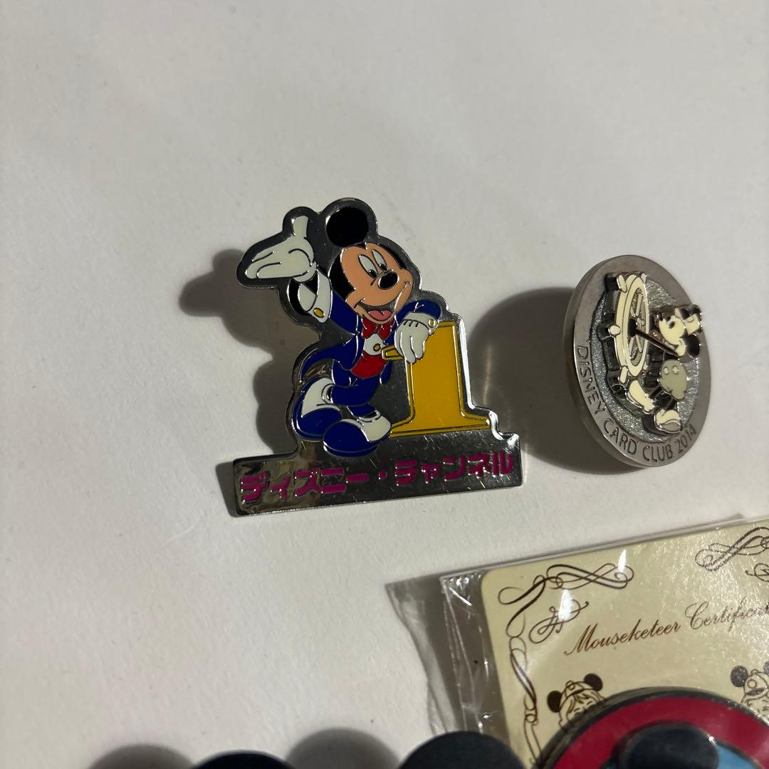 レア ディズニー ミッキーマウス ピンバッジ 4種 セット ディズニ