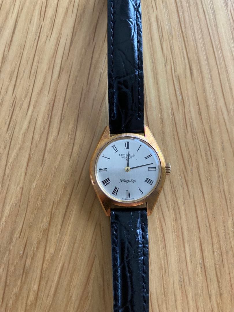 ブ*P様 LONGINES ロンジン フラッグシップ 手巻き式 レディース腕時計 L4.795.4.78.2 ロンジン フラッグシップ ヘリテージ 38.5mm - 高級