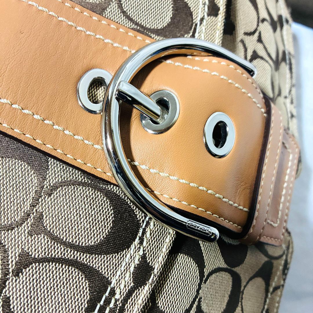 《美品》COACH ワンショルダーバッグ シグネチャー ソーホー ハンドバッグ