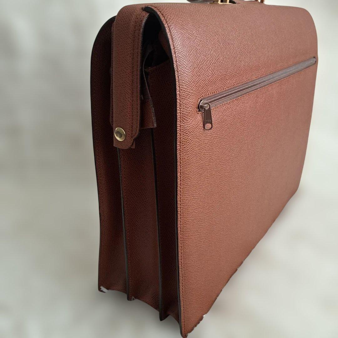 極美品・鍵付】ルタヌア LE TANNEUR ダレスバッグ ビジネス A4収納