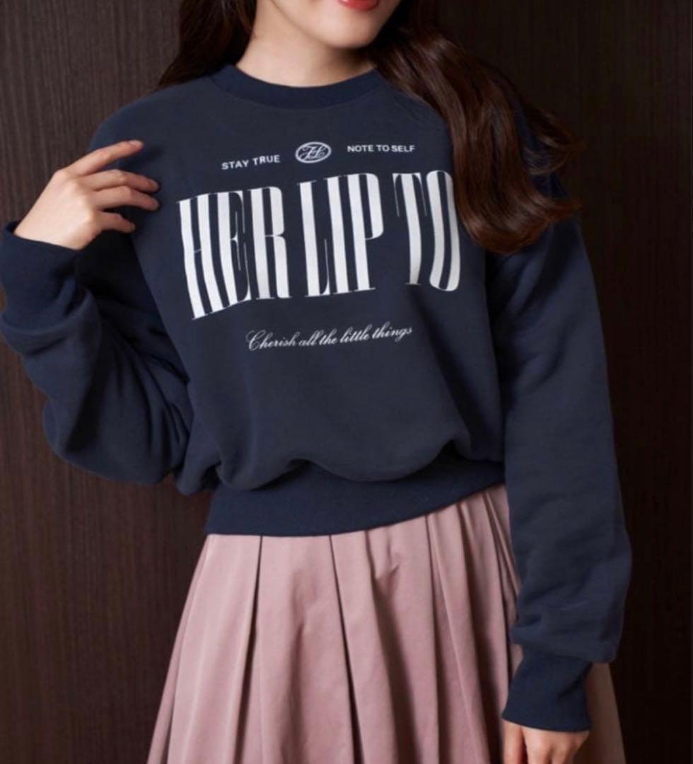 Her lip to Cherish Oversized Sweatshirt - メルカリ