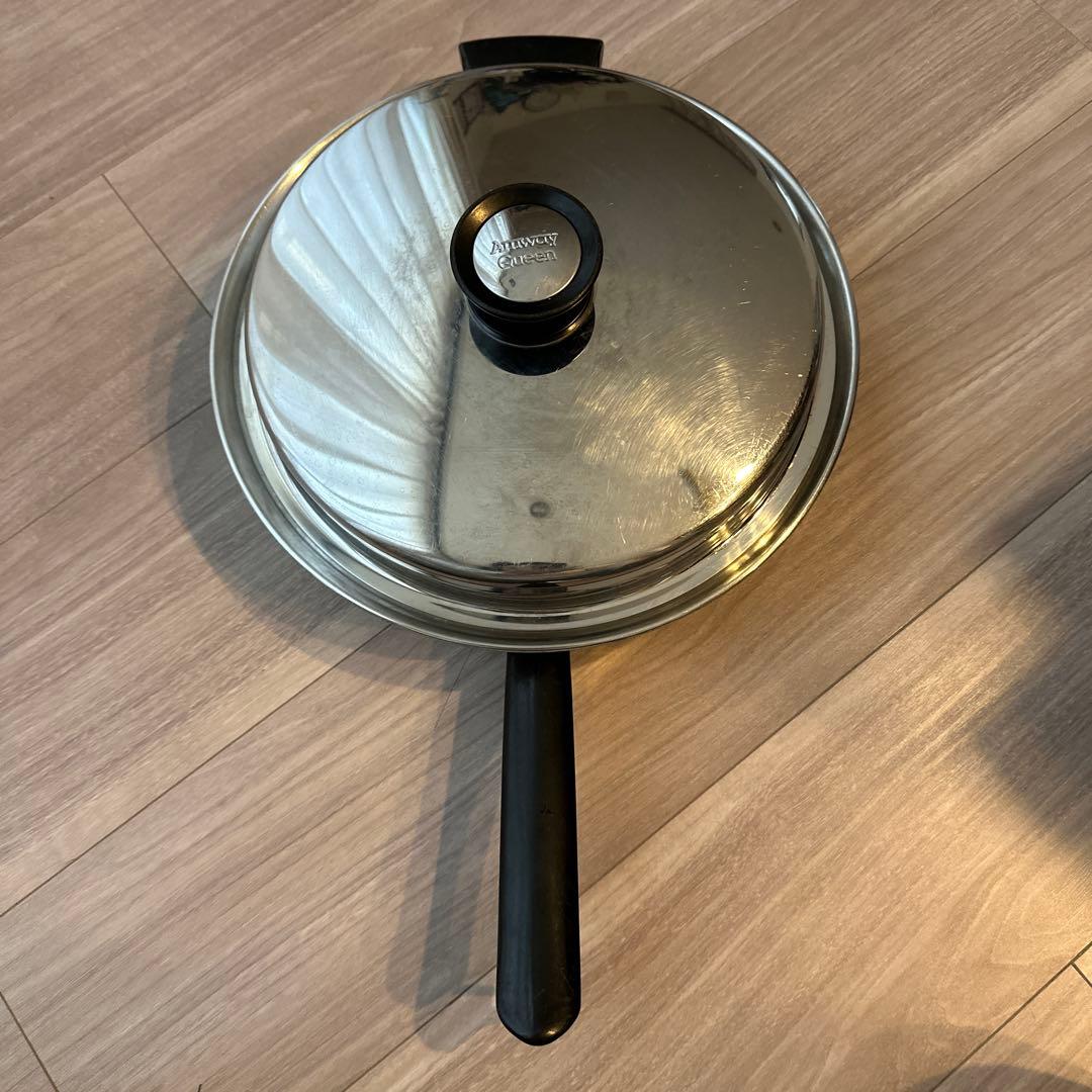 キレイ⭐︎アムウェイ ステンレス製フライパン 蓋付 - メルカリ