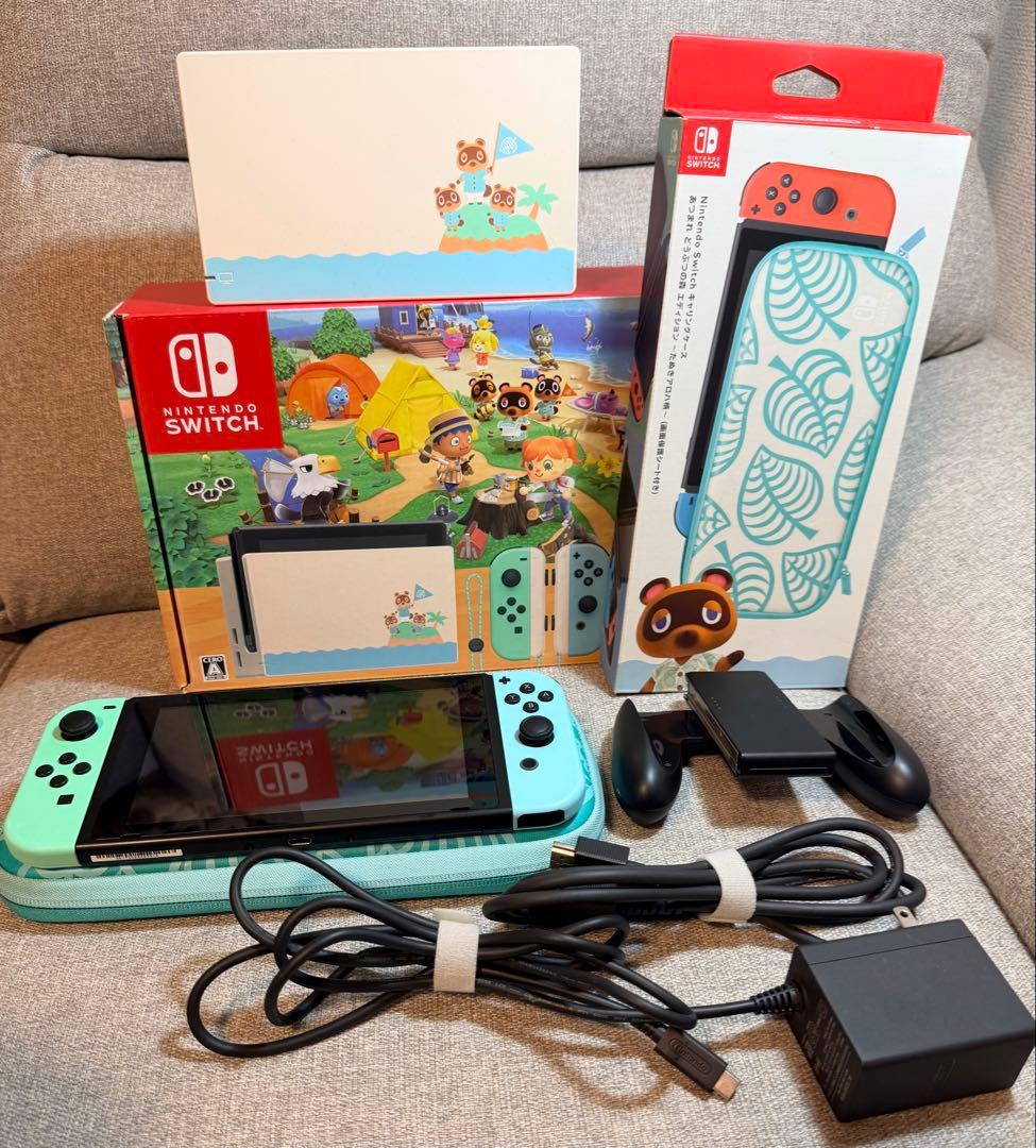 Nintendo Switch あつまれどうぶつの森セット 公式ケース 本体一式 3月2日更新]『あつまれ どうぶつの森』予約受付中！特別デザインの本体