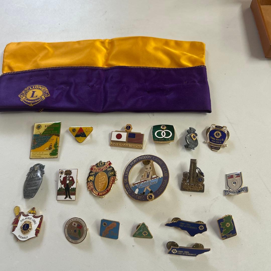 レトロ ライオンズクラブ ピンバッジ 帽子 - メルカリ