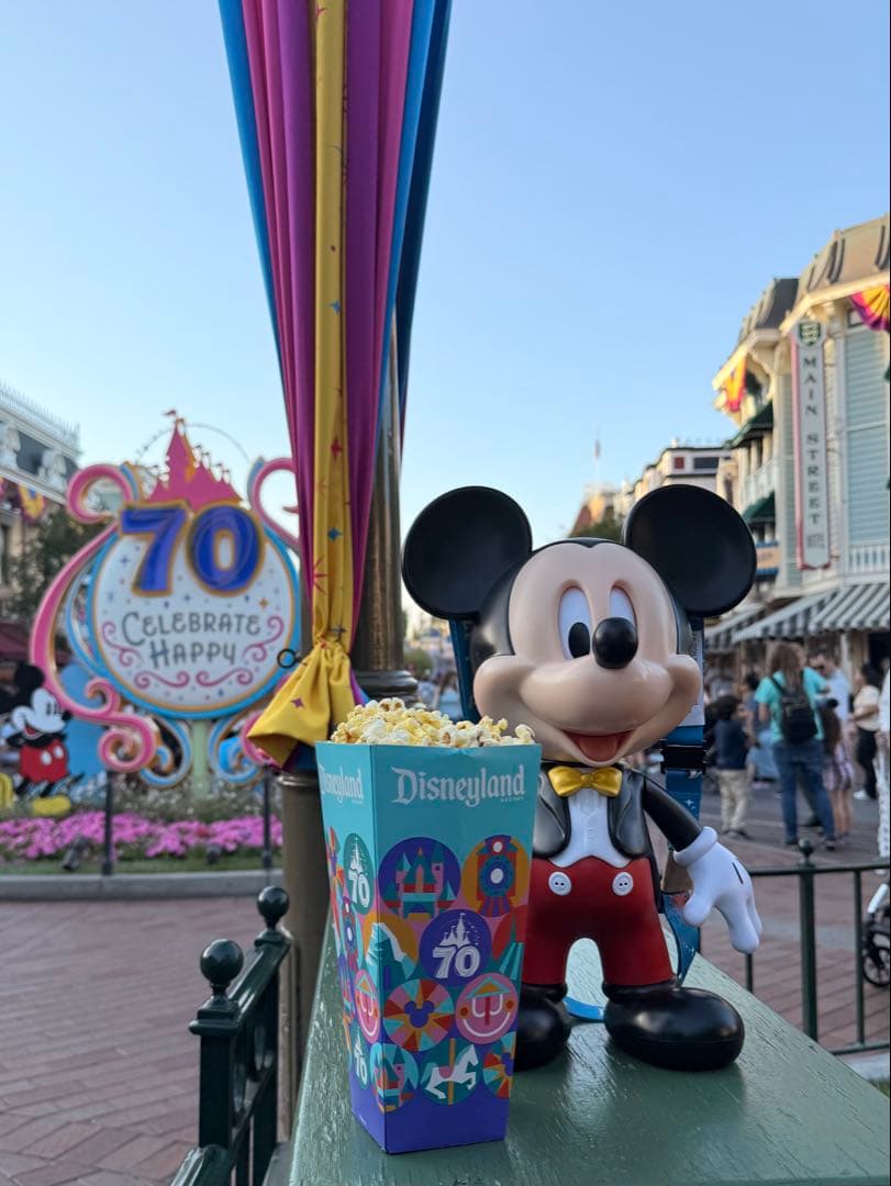 カリフォルニアディズニー70周年ミッキーポップコーンバケット+エコ