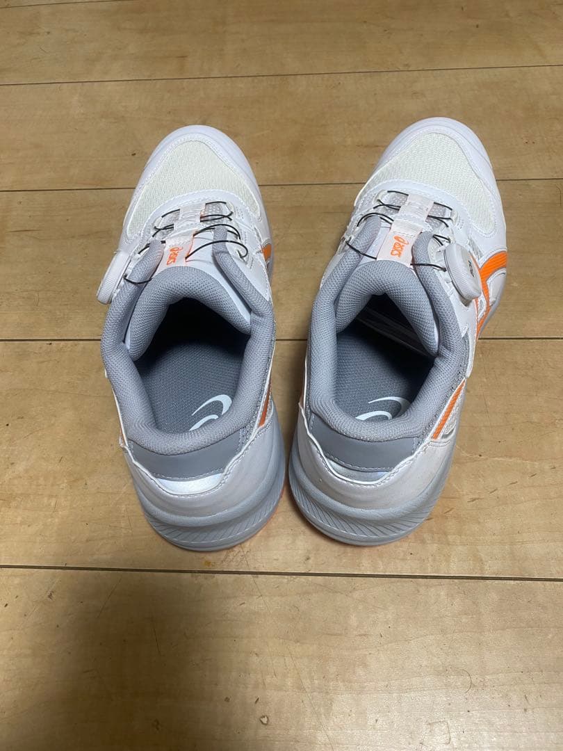 asics スニーカー 26.0 ホワイト/オレンジ ホワイト/オレンジ