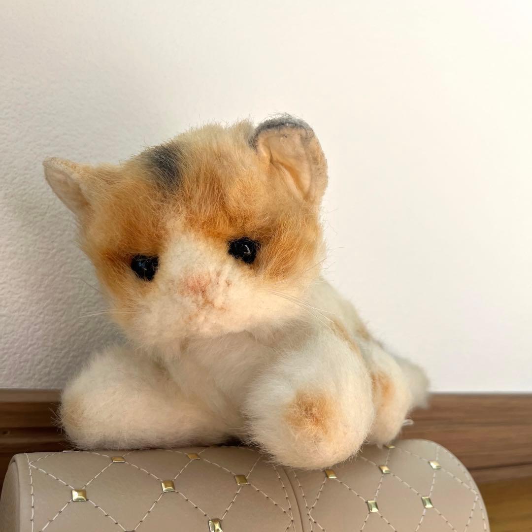 昭和レトロ ヴィンテージ オリエンタルトーイ 三毛猫 ぬいぐるみ