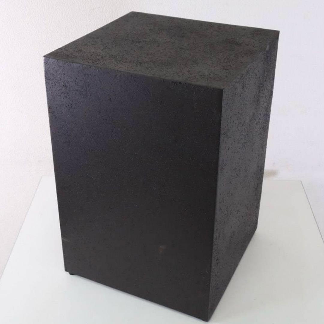 値下展示品 ザラホーム スクエアメタルベース サイドテーブル ブラック