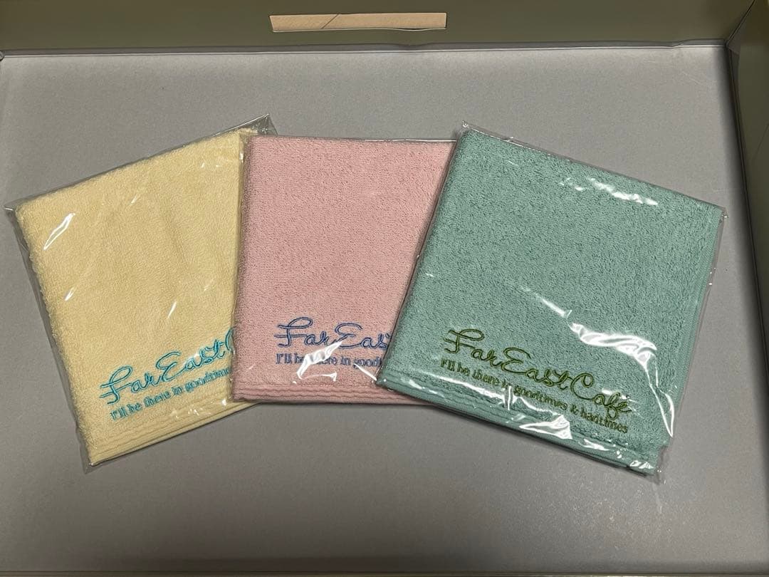 小田和正さんFAR EAST CAFE 今治織大きめハンドタオル3枚組新品未開封