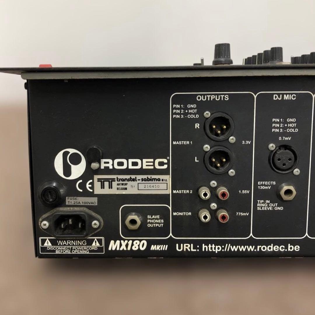 RODEC MX180 MKIII アナログDJミキサー - メルカリ