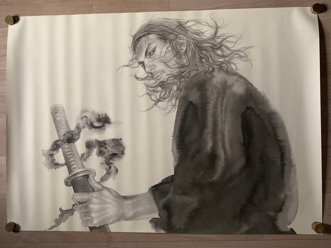 未使用品 バガボンド B1ポスター 井上雄彦 最後のマンガ展 限定 複製