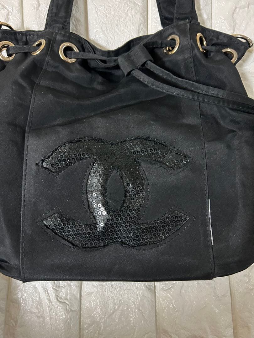 シャネル 激レア ノベルティバッグ 巾着 CHANEL 難あり