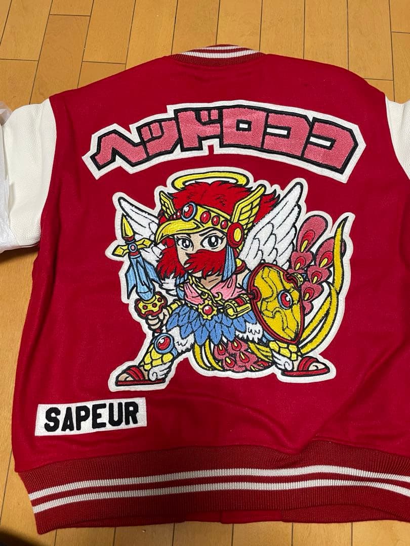 SAPEur ビックリマン バーシティジャケット 刺繍 スタジャン サプール