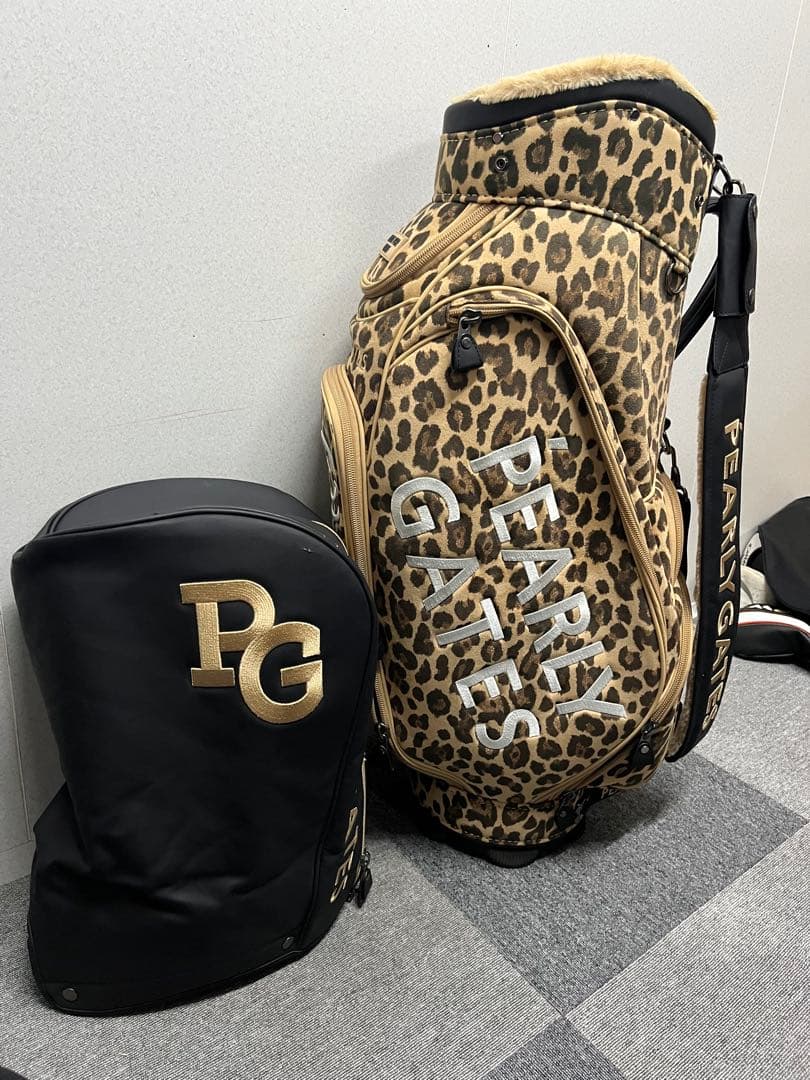 超希少 パーリーゲイツ ヒョウ柄 キャディバッグ レオパード - メルカリ