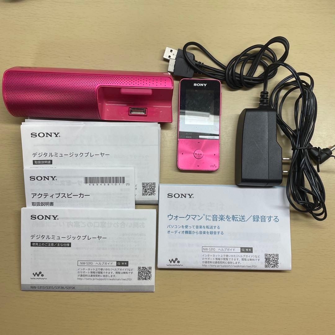 SONY ウォークマン nw-s315 16G ピンク - メルカリ