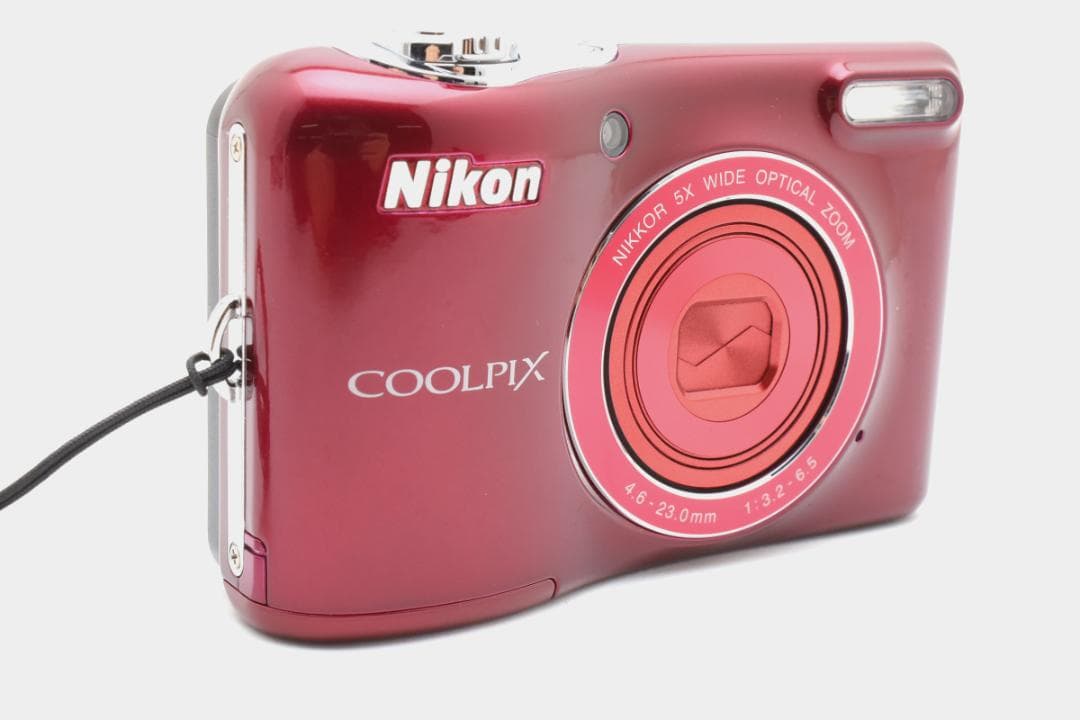 ニコン　Nikon COOLPIX L32 レッド 乾電池仕様 《動作確認済み》