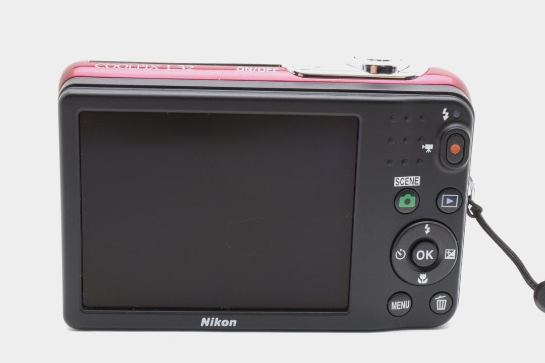 ニコン　Nikon COOLPIX L32 レッド 乾電池仕様 《動作確認済み》