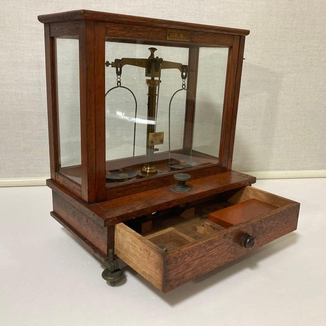 精密天秤 調剤天秤 白井度量衡器製作所 大正昭和 置物 レトロ