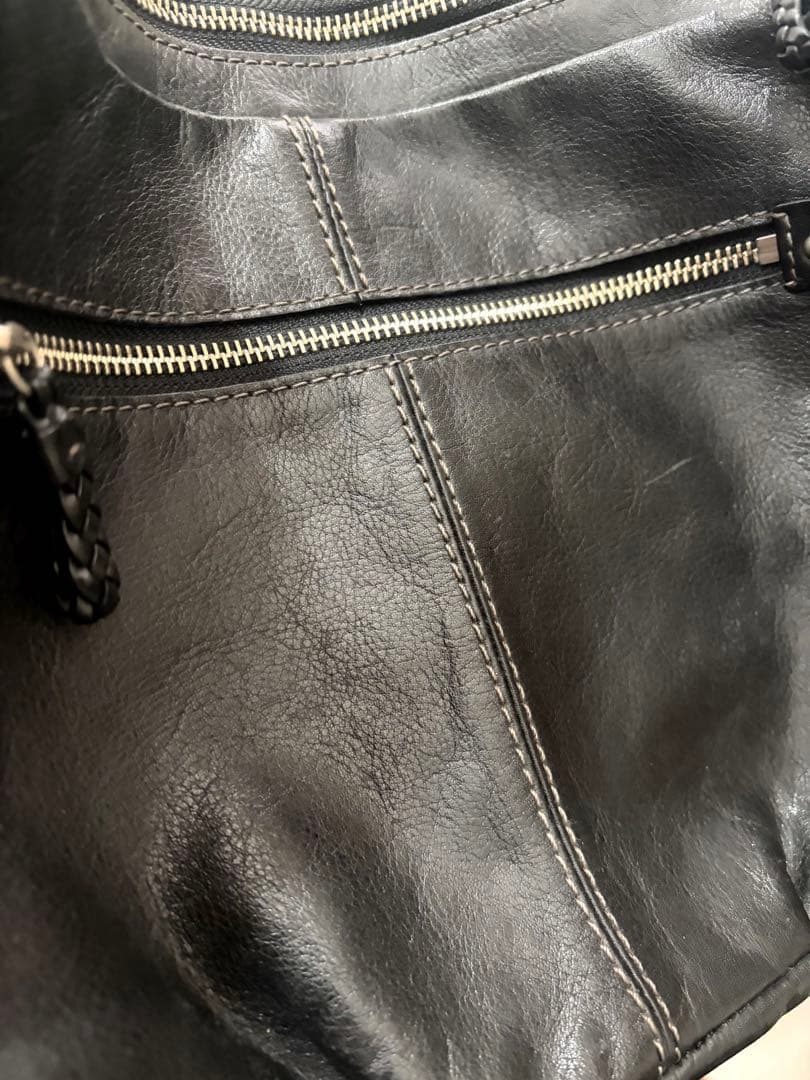 本革 美品 ANNA SUI アナスイ がま口 花柄 スタッズ ショルダーバッグ