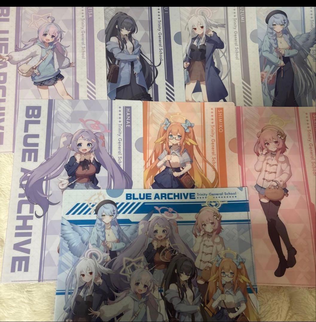 ブルーアーカイブ クリアファイル8種フルコンプリートセット - メルカリ