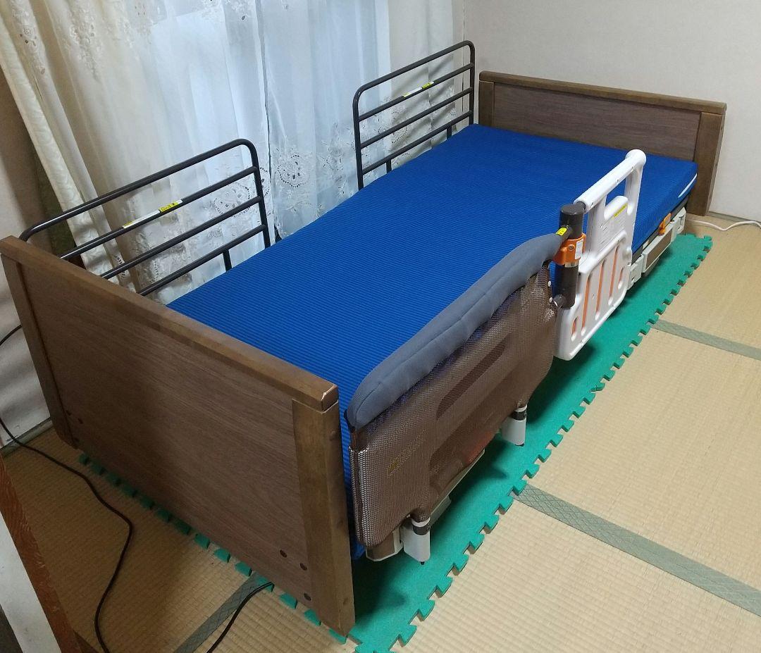 中古 プラッツ社 「ラフィオ」 超低床介護ベッド3モーターベッド 中古】プリッツ ラフィオ ハイバック 2モーター 3モーター | 91㎝幅