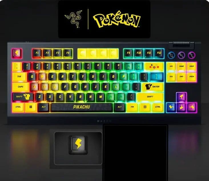 ⭐Razer Blackwidow V４⭐ポケモン⭐【ピカチュウVer】特典多数 Razer、最新機で出してきたゲーミングキーボード『BlackWidow V4
