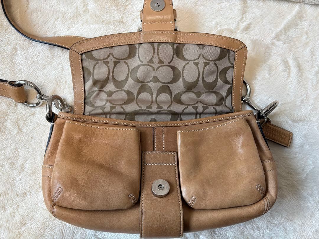 希少 COACH Soho Leather Bag 3683 Y2K brown - メルカリ