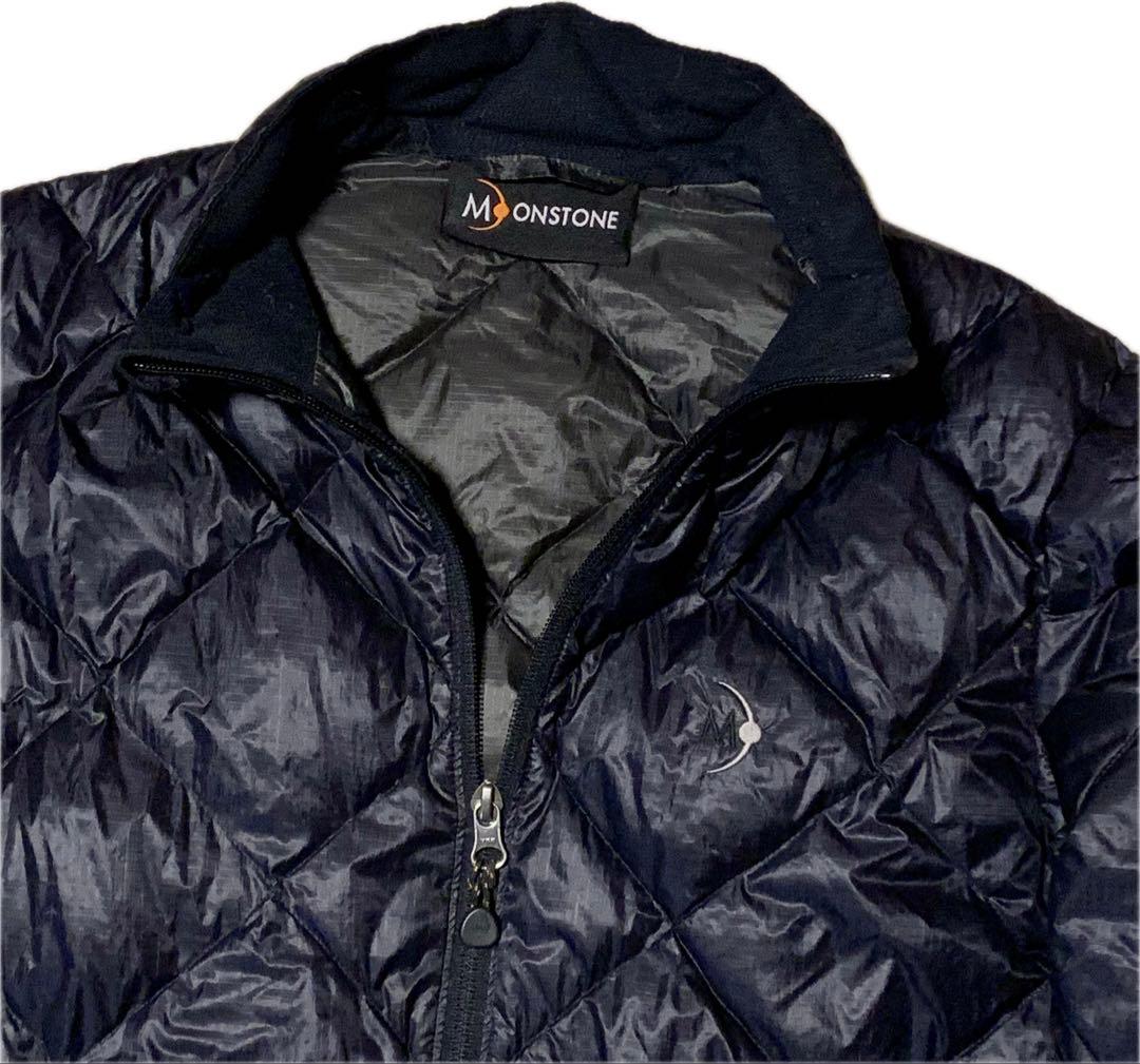 90s MOONSTONE ダイヤキルティング ブラックダウンジャケット S - メルカリ