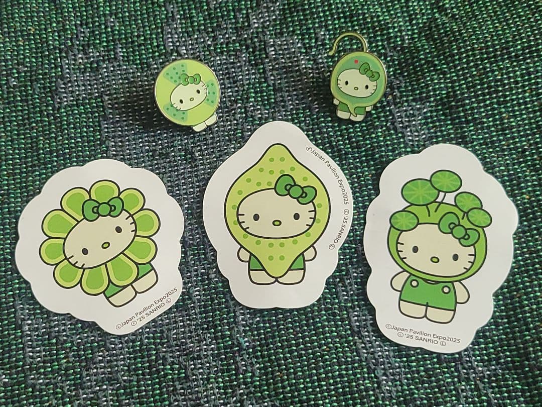 大阪万博 2025 ハローキティ 日本館 藻 ピンバッチ ステッカー レア SALE関西万博2025 キティちゃん×藻 ピンバッジ 日本館｜Yahoo