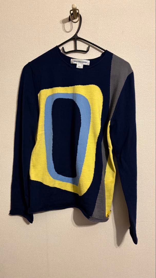 comme des garçon SHIRT マルチカラーニット コムデギャルソンシャツ fully fashioned knit gauge7 マルチカラー