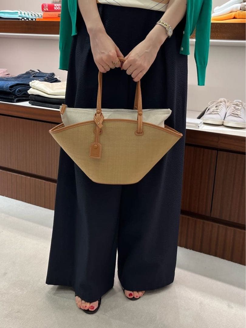 VASIC バスケットミニ VASIC ベージュ トートバッグ かごバッグ