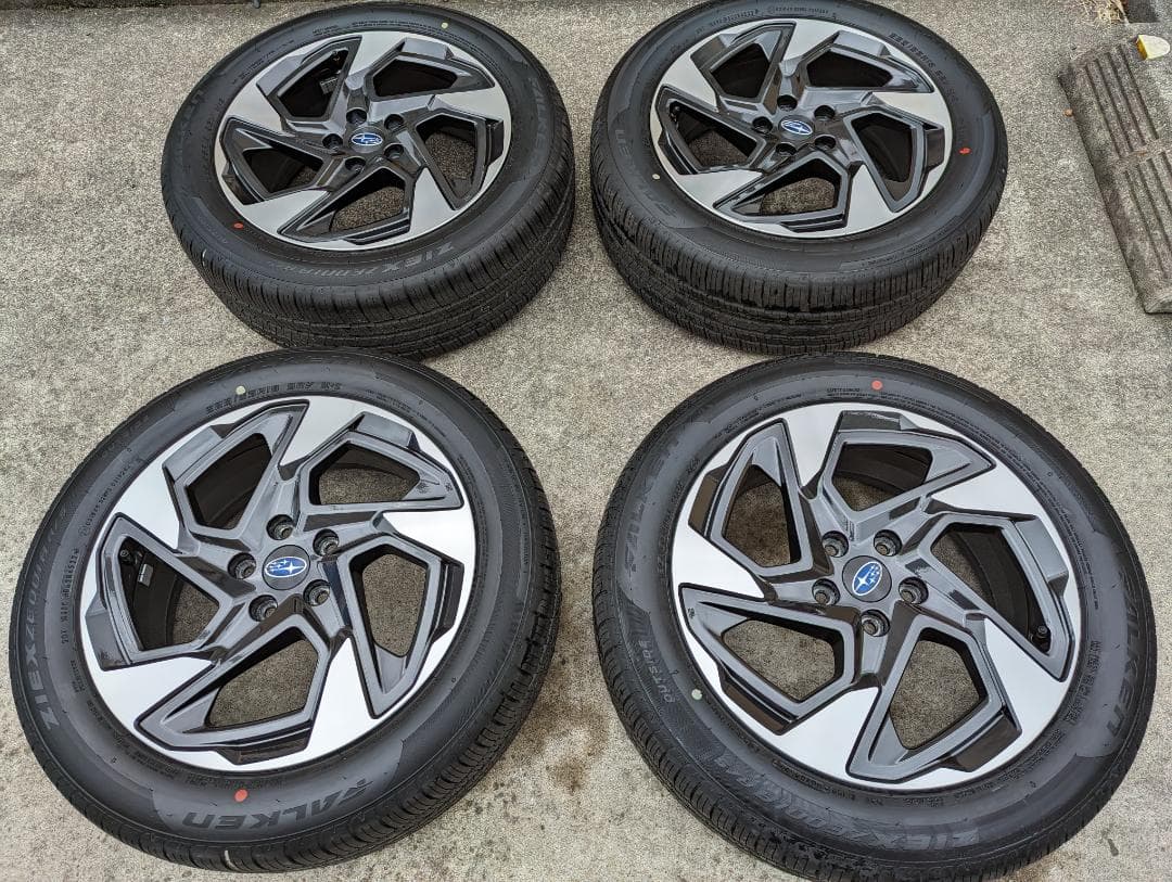 スバル クロストレック 純正 タイヤホイール4本セット ホイールナット