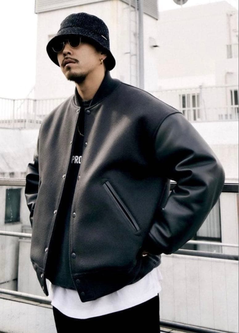 COOTIE PRODUCTIONS Wool Melton スタジャン COOTIE/WOOL MELTON ERROR FIT STADIUM JACKET | 重量感のあるウール