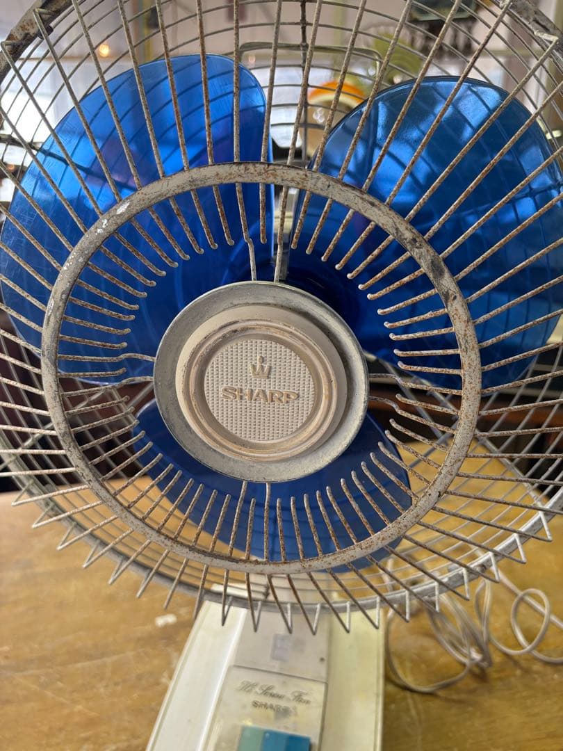 昭和レトロ SHARP 卓上扇風機 レトロ扇風機 動作確認済み レトロ