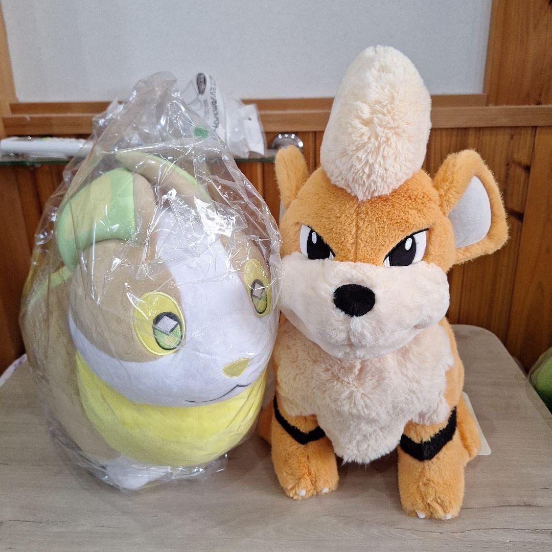 ポケモンセンター 等身大 ワンパチ おすわり ガーディ ぬいぐるみ