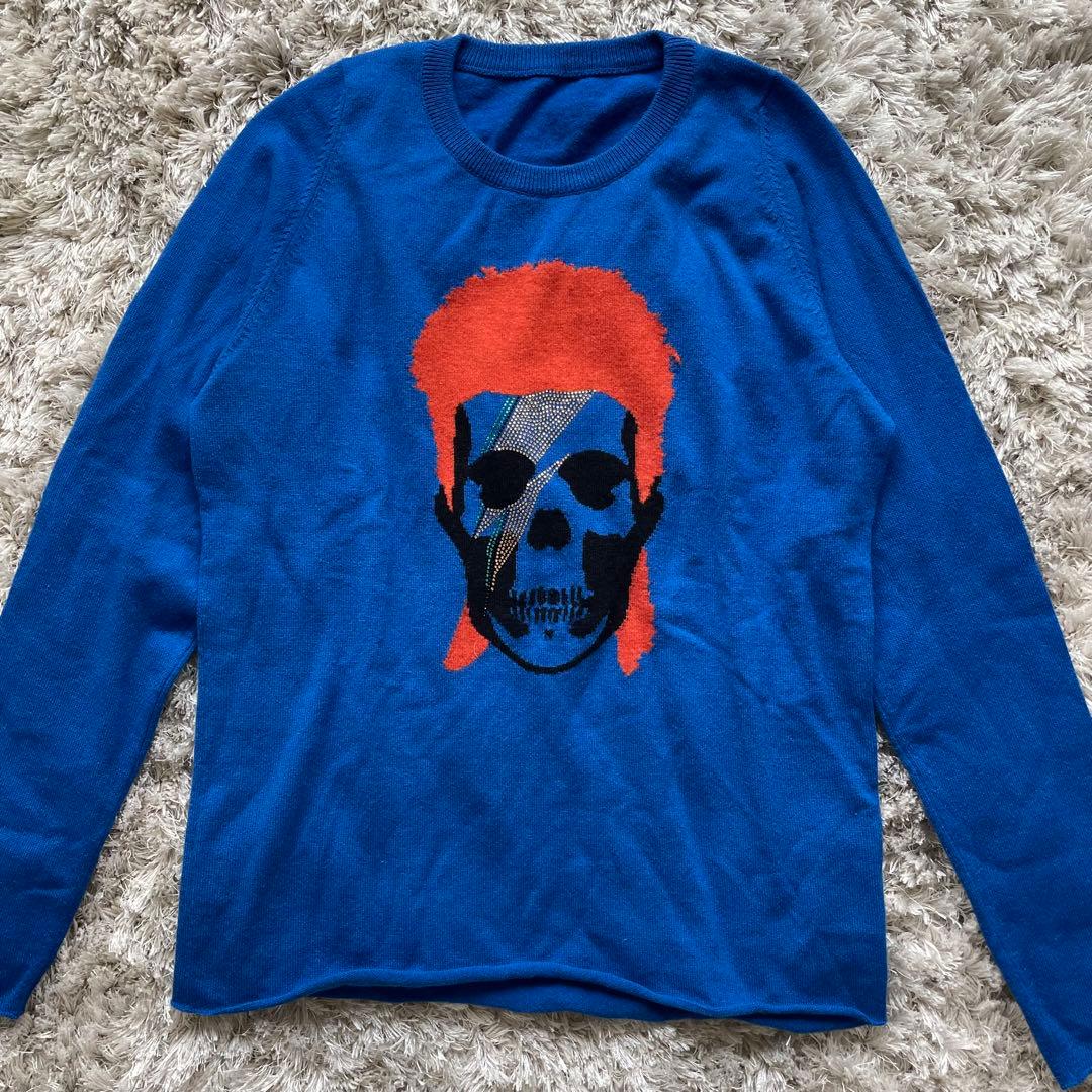 新品】ルシアンペラフィネ デヴィッドボウイ スカル セーター S