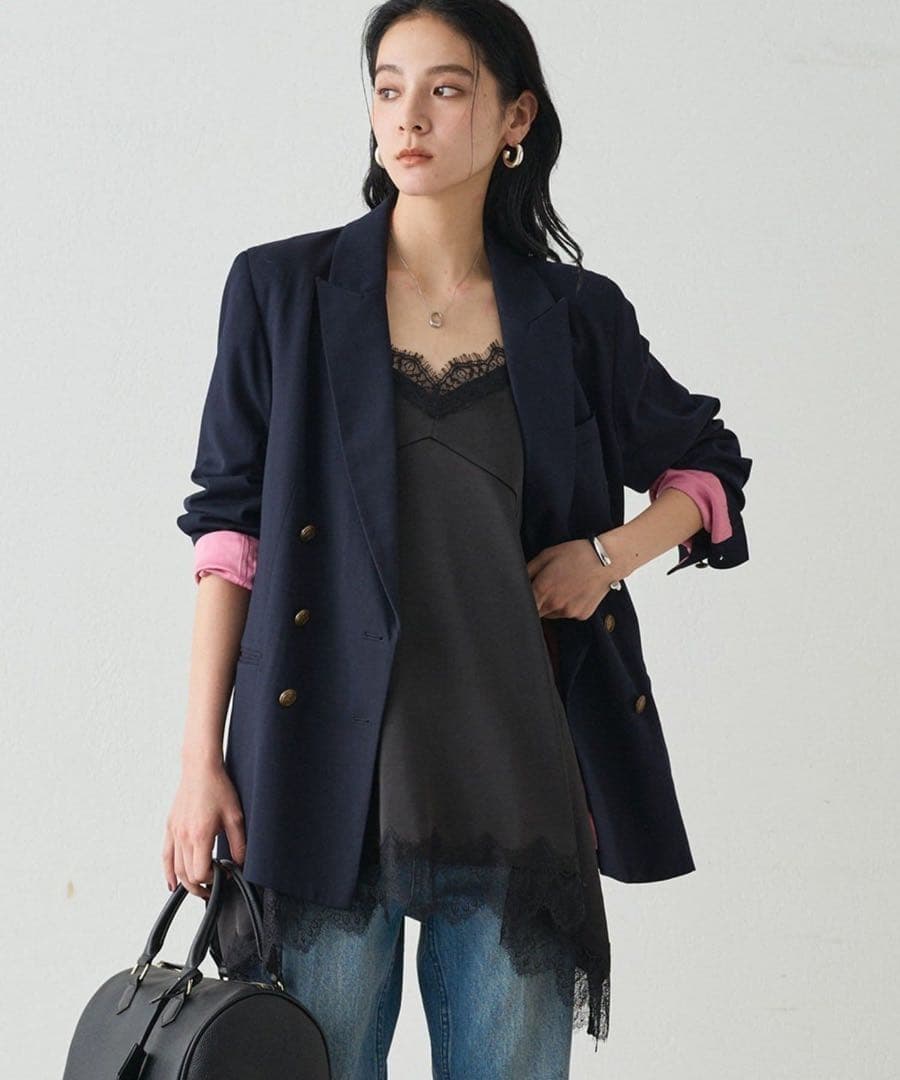 【新品未使用】ラウンジドレス　レースキャミ　ブラック セール】レースキャミ（キャミソール）｜LOUNGEDRESS（ラウンジドレス