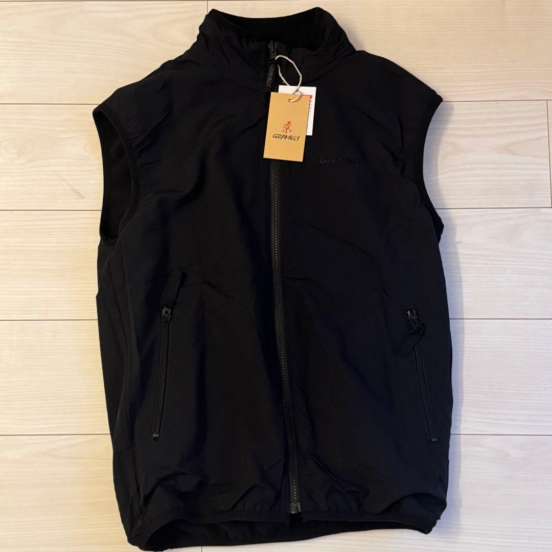 【タグ付き新品】Gramicci リバーシブルフリースベスト XS ブラック GRAMICCI（グラミチ） ベスト ジレ REVERSIBLE FLEECE VEST