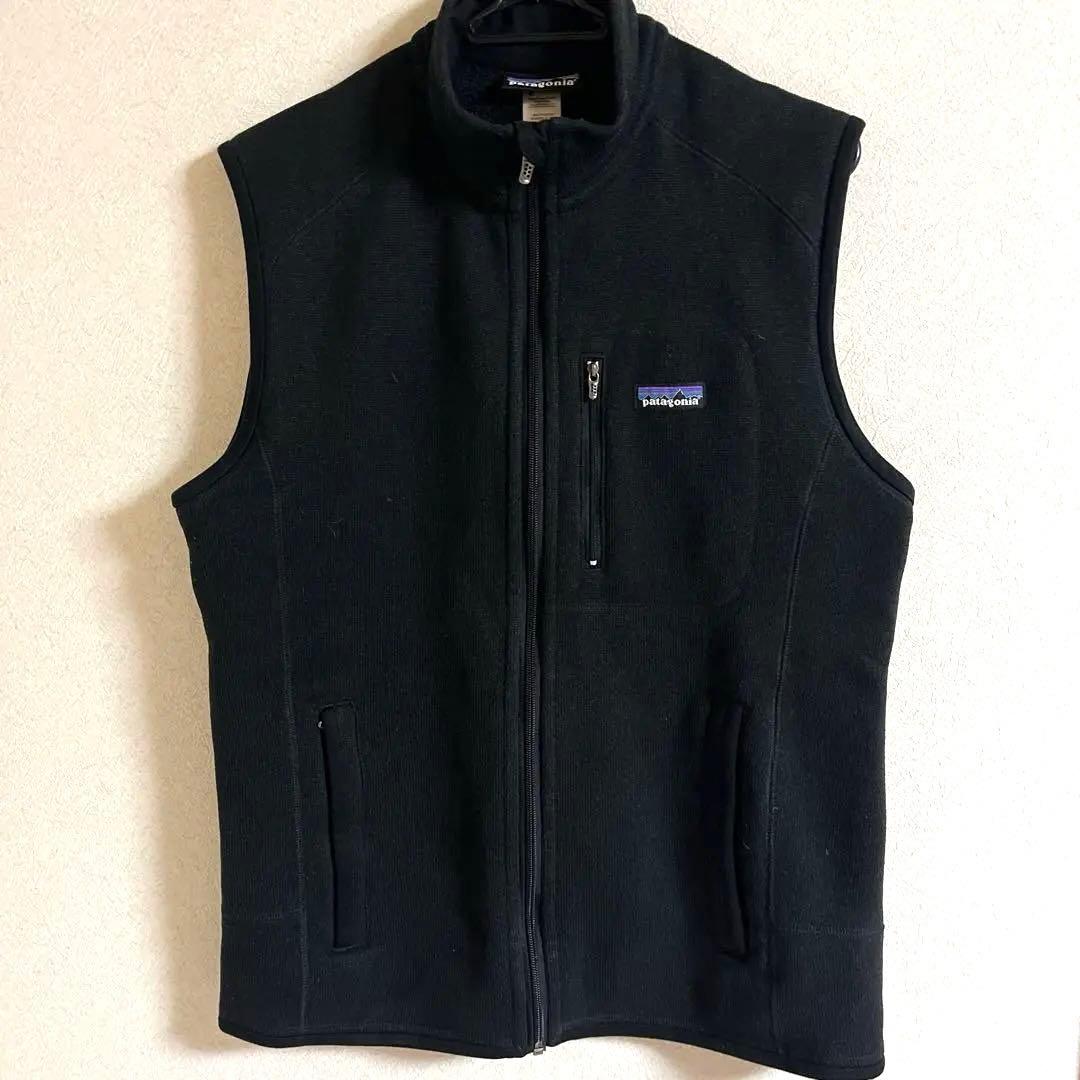 極美品　パタゴニア　ベターセーター　ベスト　ニット　フリース　黒　ブラック　M patagonia（パタゴニア） ニットフリース ベスト メンズ フルジップ
