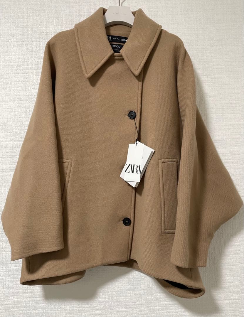 ZARA ZW COLLECTION オーバーサイズ ショートコート M-L - メルカリ