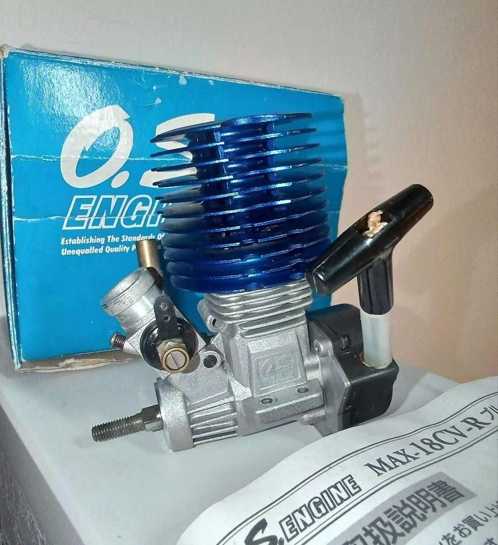 ジャンク扱い ほぼ未使用 O.S. MAX 18CV-Rエンジン ドラムキャブ