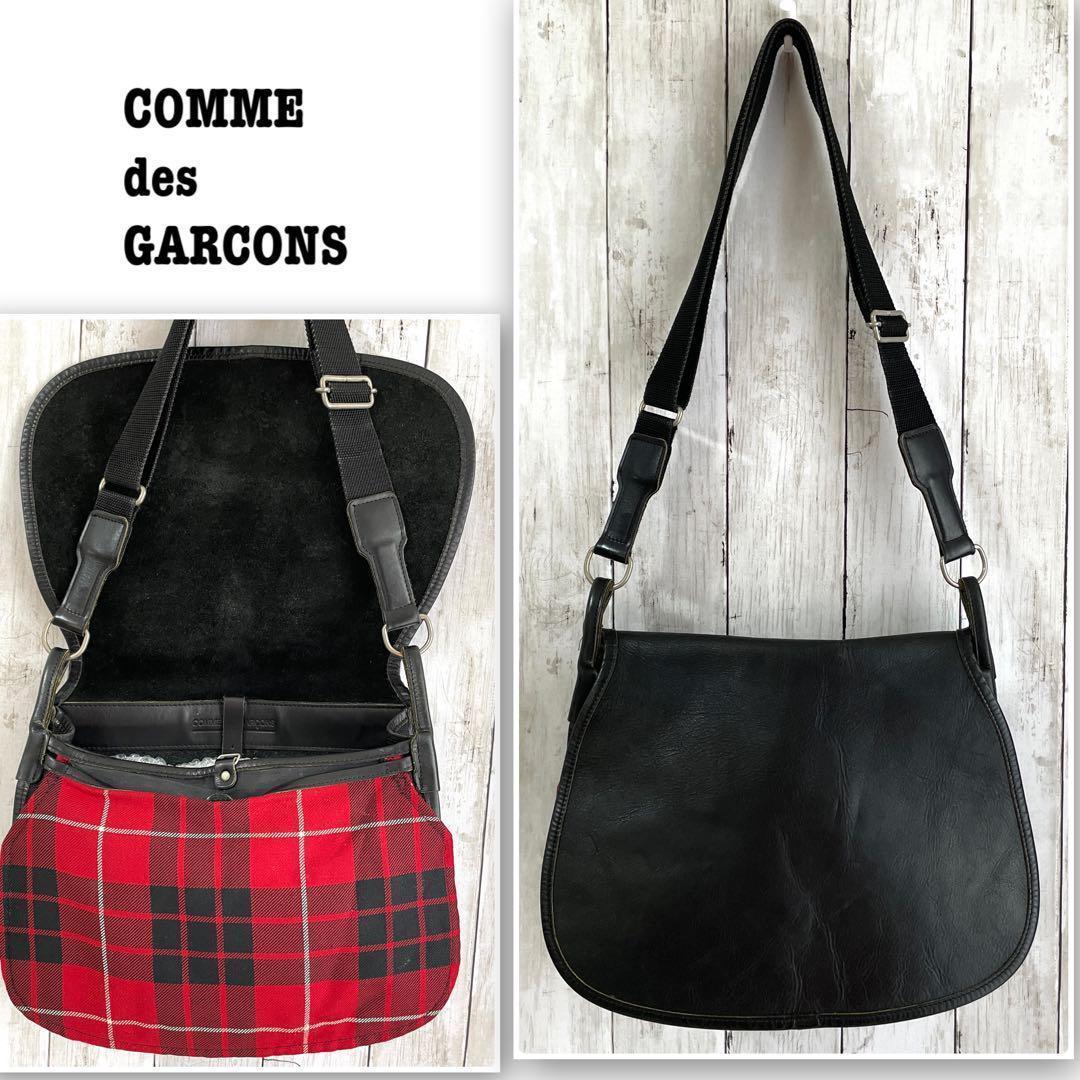 コムデギャルソン ✨ ショルダーバッグ レザー メッセンジャー