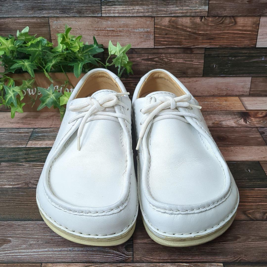 ビルケンシュトック パサデナ 本革 レザー レギュラー 白 サイズ40