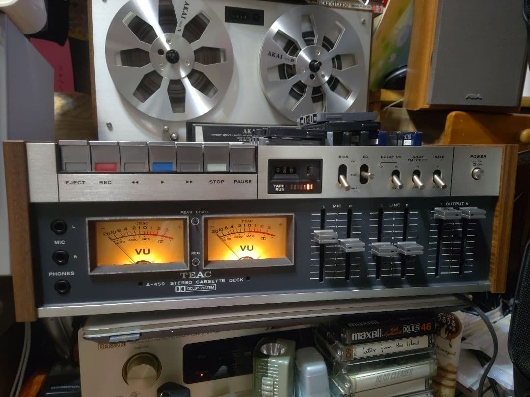 希少！名機！TEAC A-450 各ベルト交換済み再生良好　ワウフラッター良好 Yahoo!オークション - 希少 名機 TEAC A-450 各ベルト交換済み 計4本